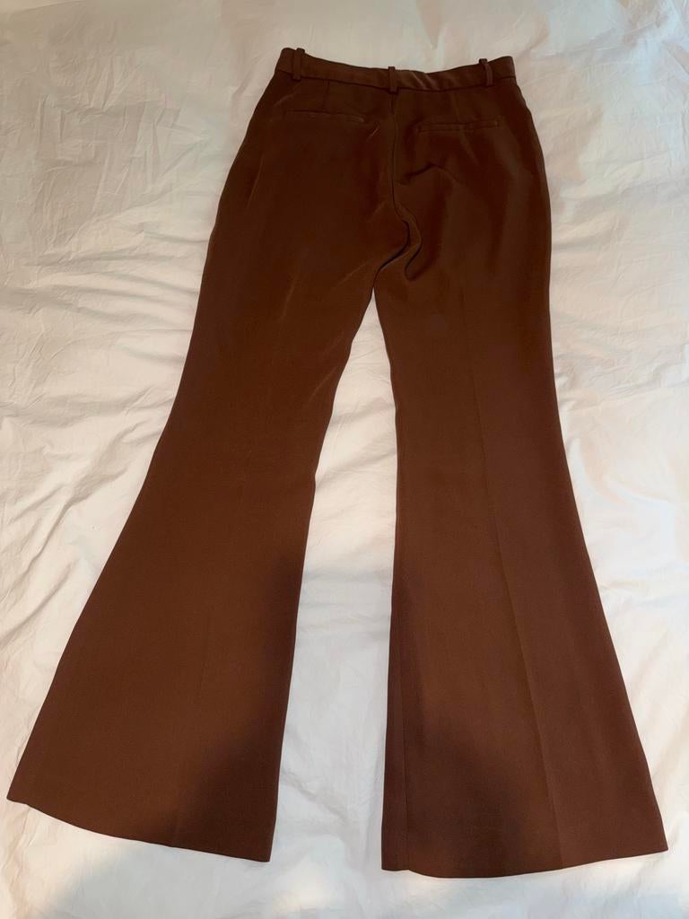 Zara Bruine Flared Broek - Maat S, Bruin, Ophalen of Verzenden, Maat 36 (S), Lang