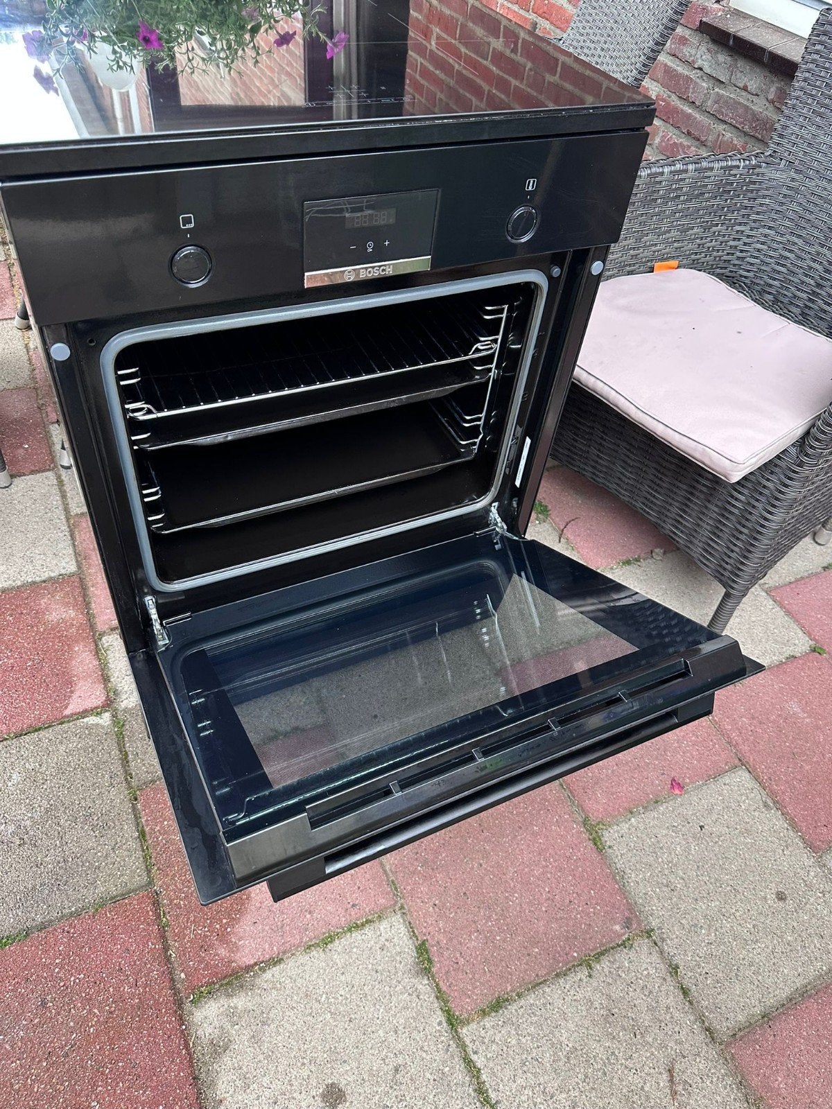 Bosch Vrijstaande Oven met Inductiekookplaat en Lade, Witgoed en Apparatuur, Ovens, Ophalen