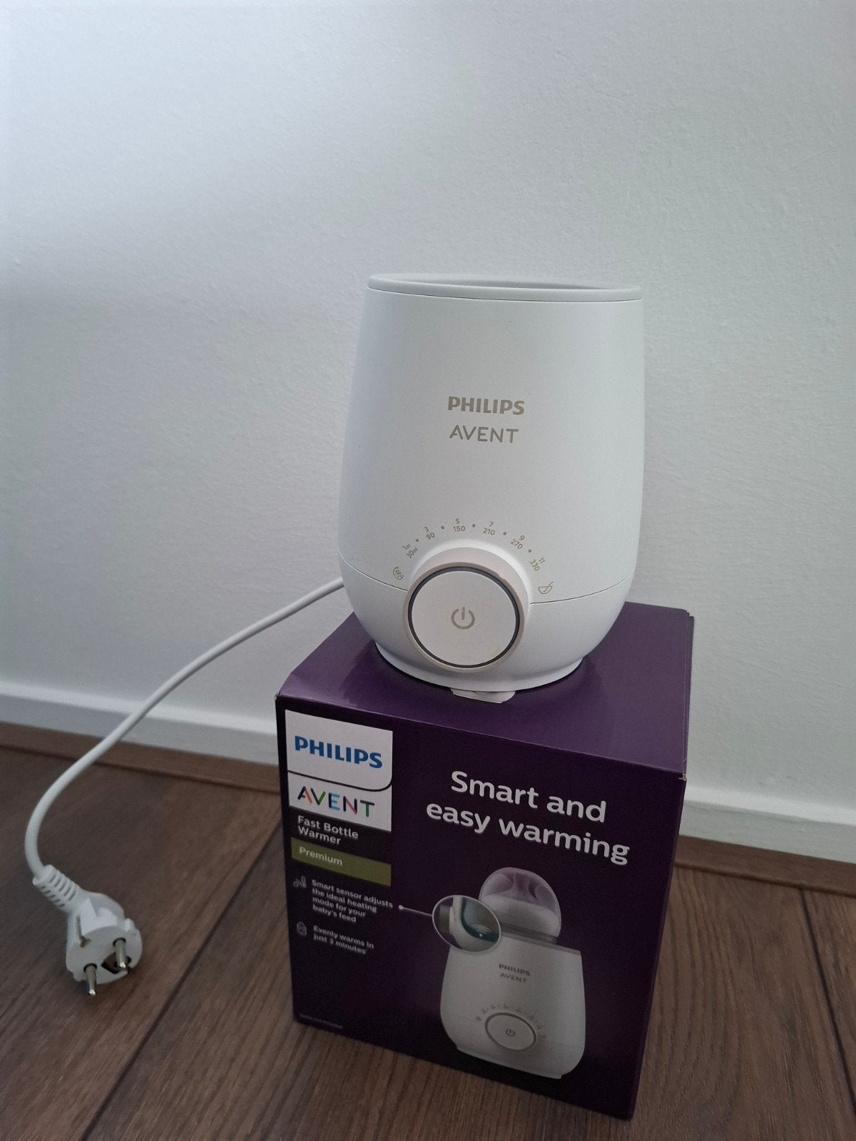 Philips Avent Flessenwarmer Premium SCF358, Kinderen en Baby's, Flessen- of potjesverwarmer, Zo goed als nieuw, Ontdooifunctie