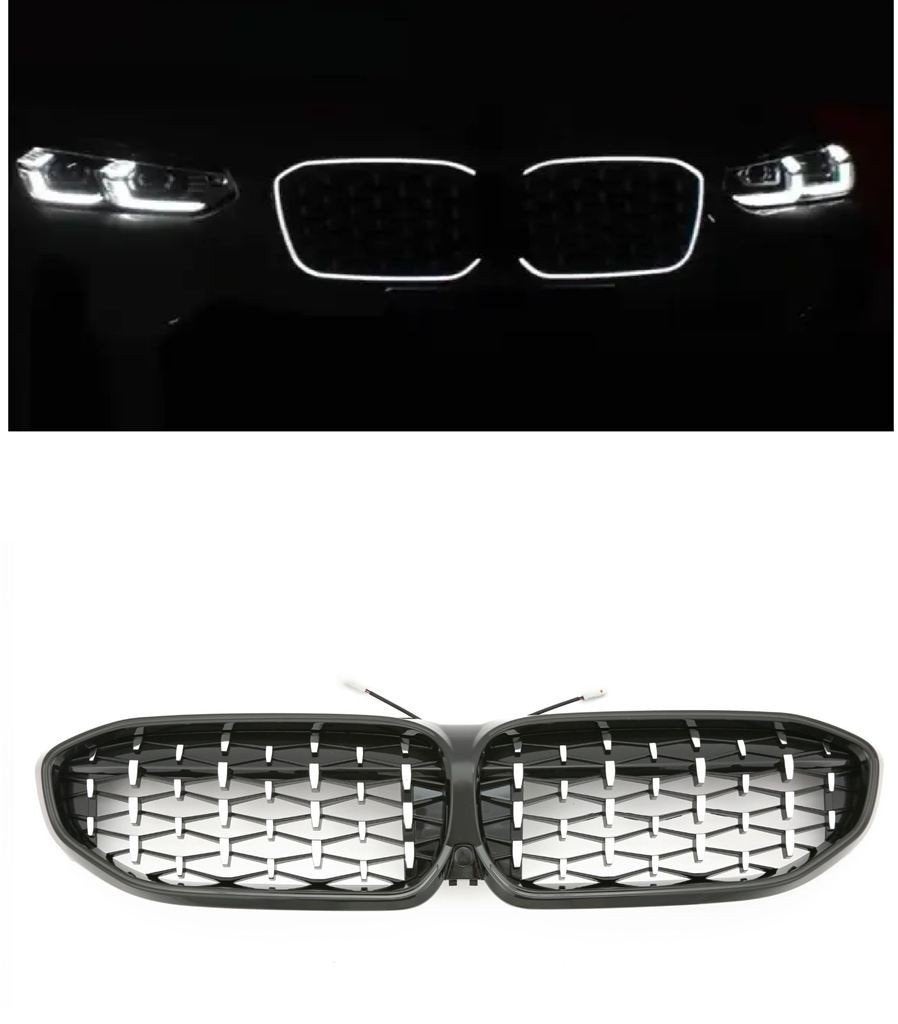 LED Grille BMW 3 Serie G20 G21 Zwart Chrome Diamond