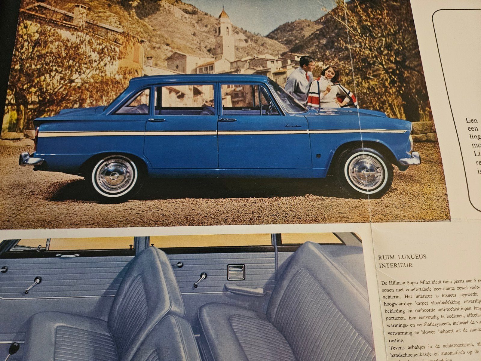 Brochure Hillman Super Minx, Ophalen of Verzenden, Zo goed als nieuw, Overige merken