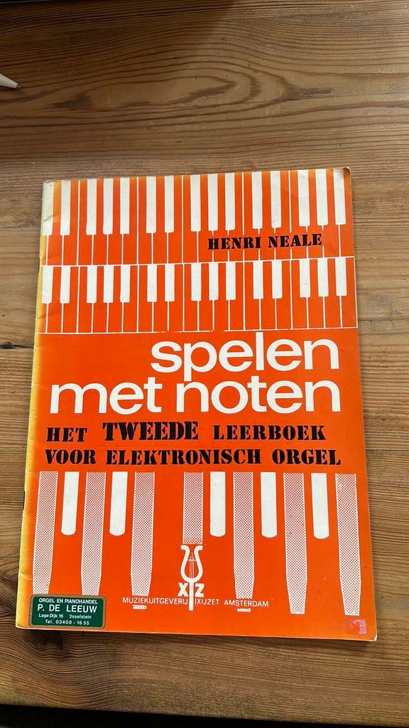 Orgel tweede leerboek, Ophalen of Verzenden, Zo goed als nieuw, Les of Cursus, Orgel