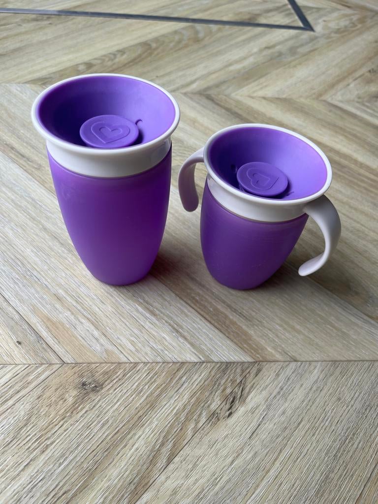 Munchkin 360 Bekers - 2 stuks paars, Ophalen of Verzenden, Gebruikt