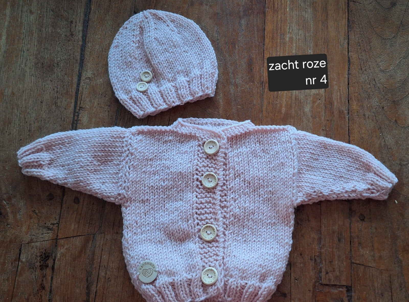 Baby setje licht roze 50/56 Alpaca wol zacht, Jongetje of Meisje, Nieuw, Ophalen of Verzenden, Setje