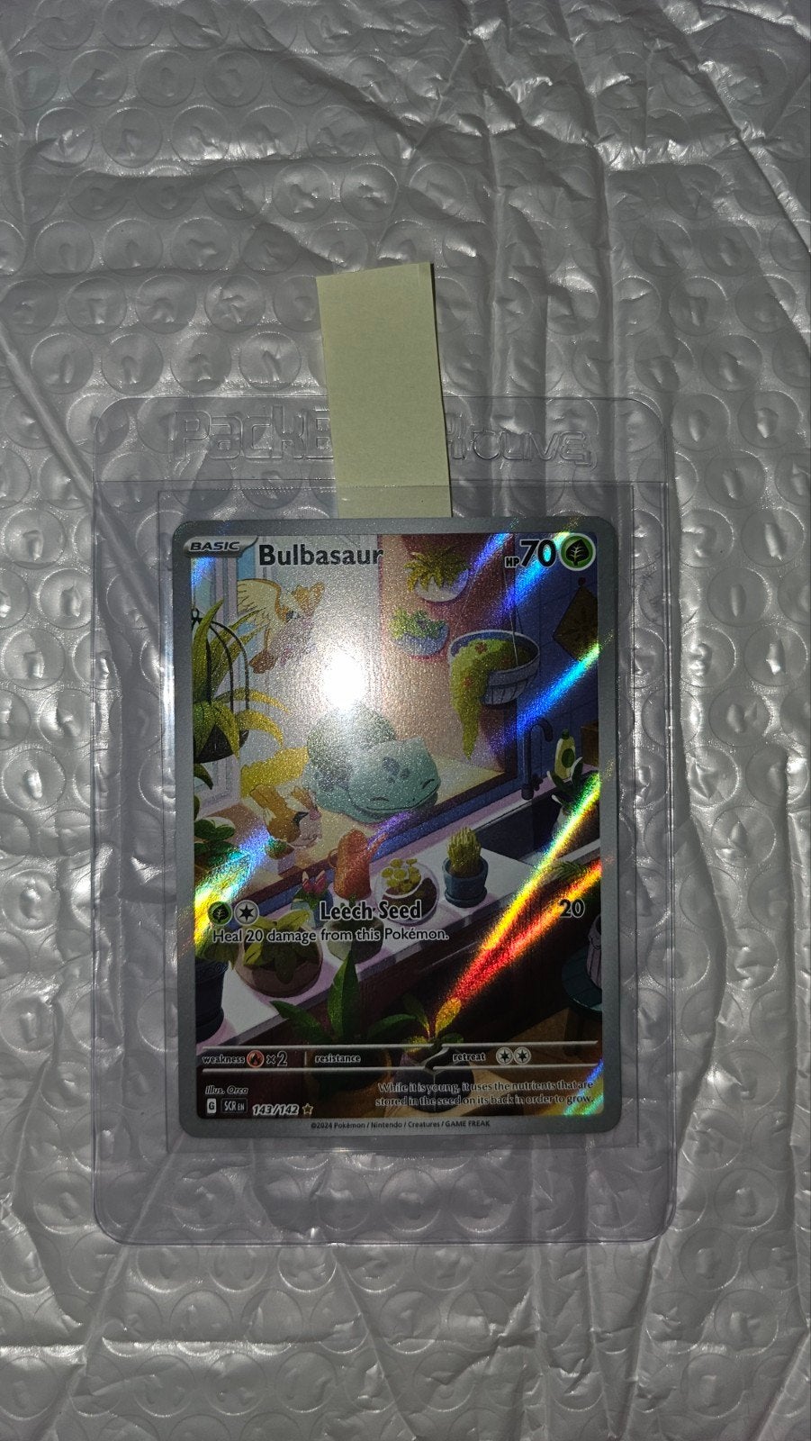 Pokemon Bulbasaur 193/182 - Obsidian Flames- NM, Hobby en Vrije tijd, Ophalen of Verzenden, Zo goed als nieuw, Losse kaart, Foil