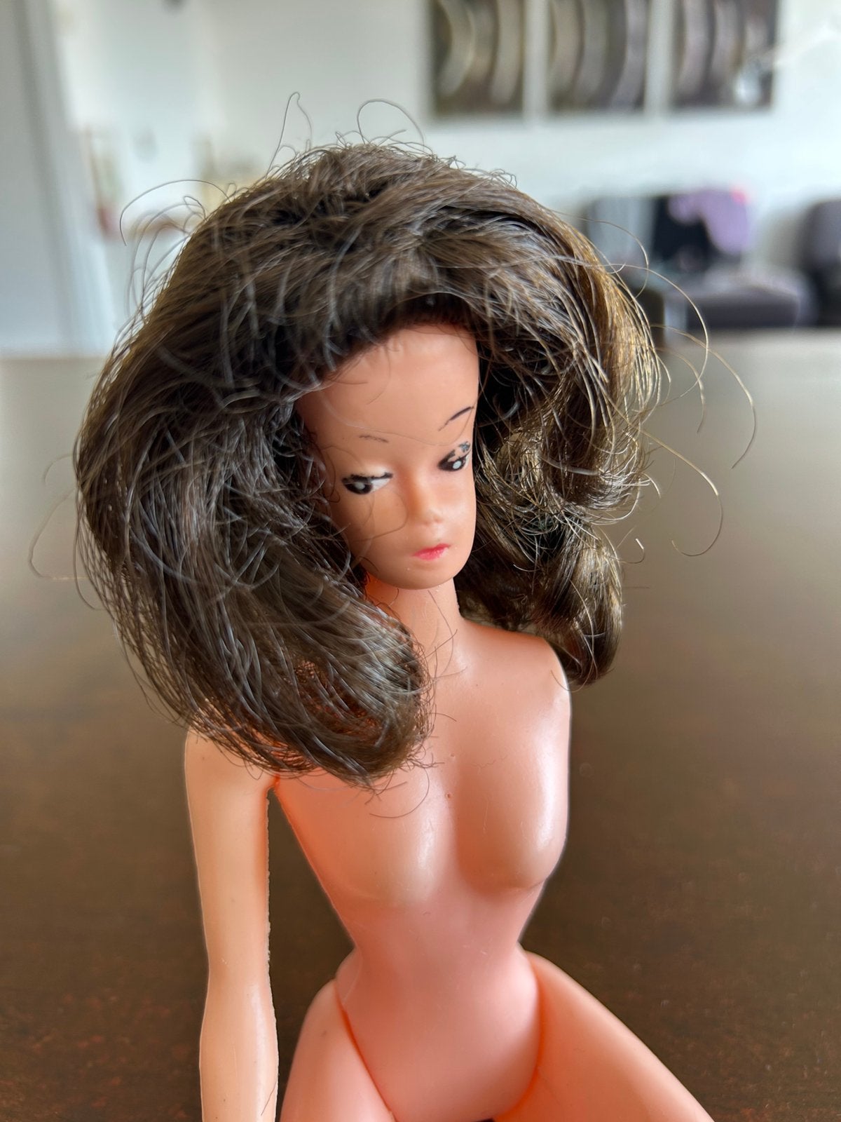 Hoofdje en pruikje Barbie Fashion Queen #870 1964, Verzamelen, Poppen, Ophalen of Verzenden, Gebruikt