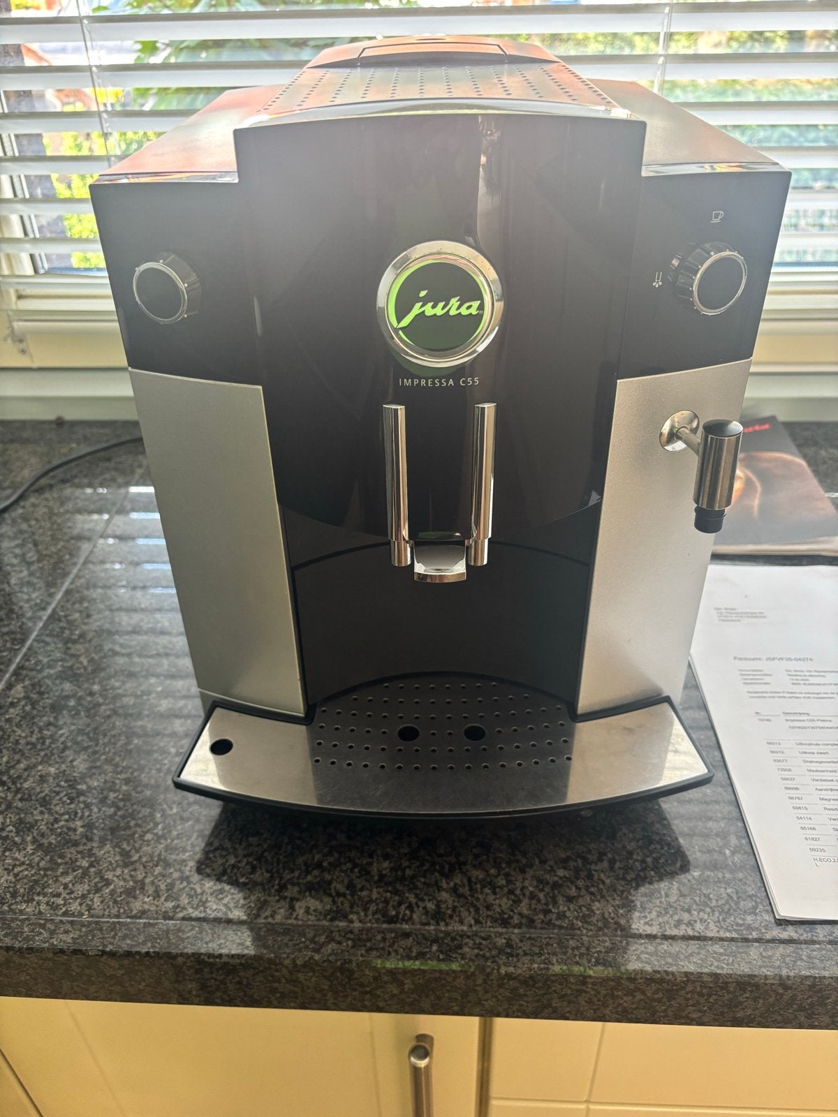 Jura Impressa C55 volautomatische koffiemachine, Stoompijpje, Gebruikt, 10 kopjes of meer, Koffiemachine