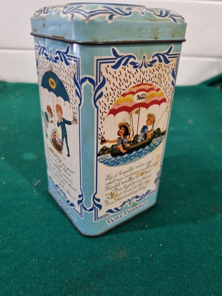 blik chocoladehagel melk venz  vintage, Ophalen of Verzenden