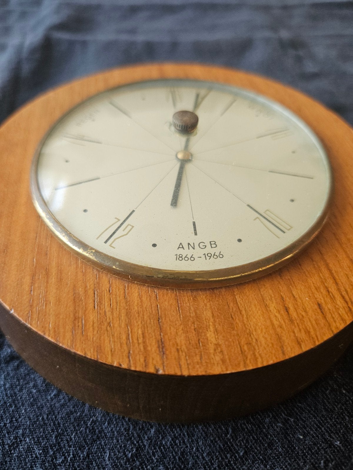 Vintage A.N.G.B. Jubileum Barometer 1966 Teakhout, Ophalen of Verzenden