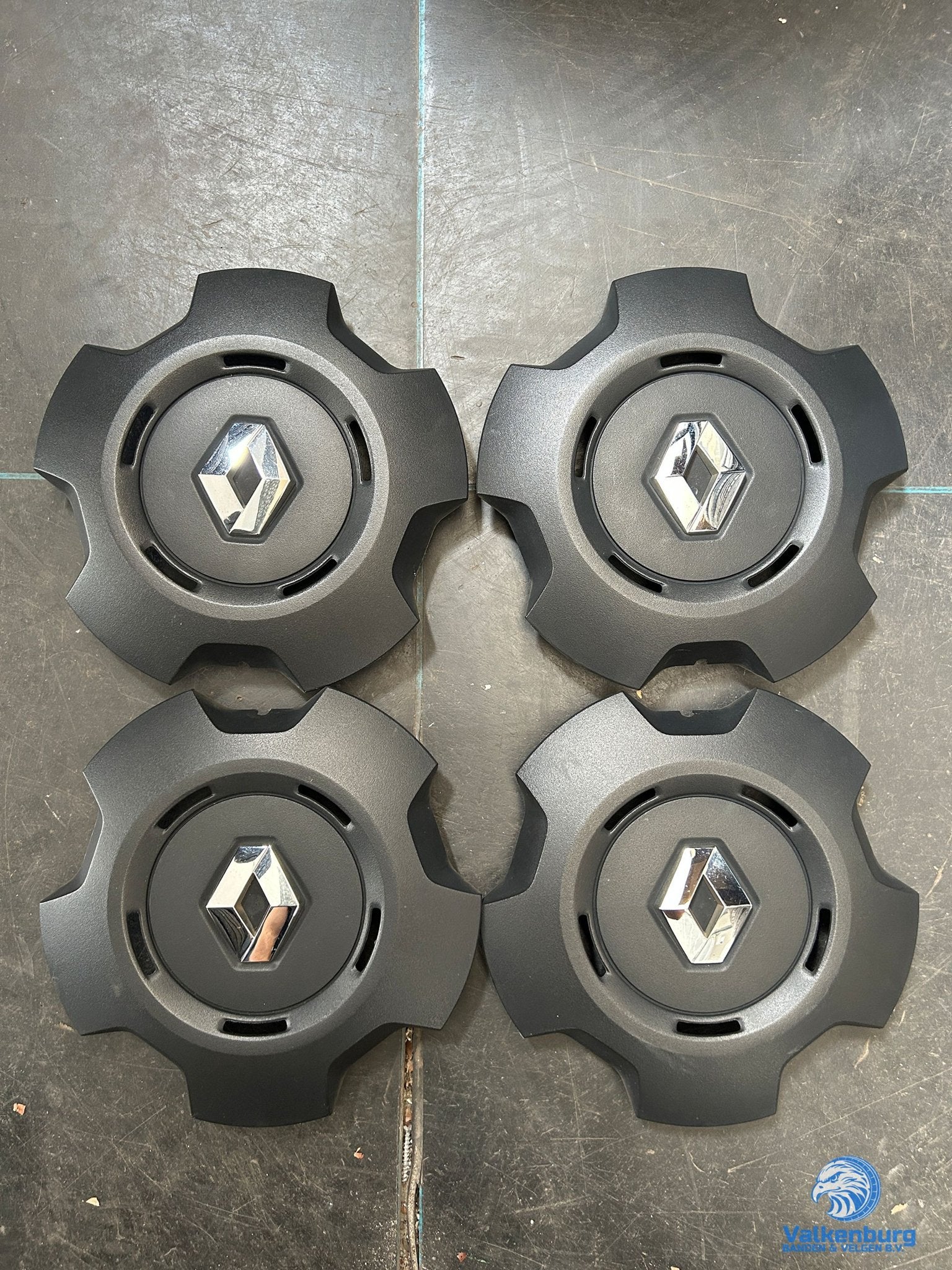 ORIGINELE Renault Trafic naafkap naafdop wieldop set zwart c