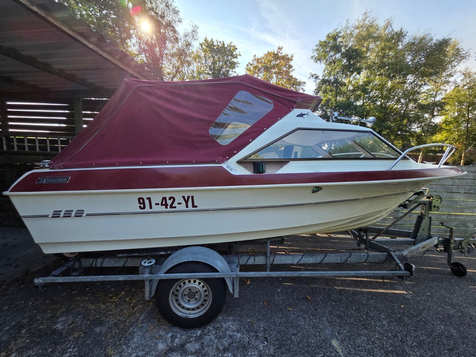 Complete set: Skibsplast boot met Honda 60pk en trailer, Benzine, 60 pk, Gebruikt, Dieptemeter