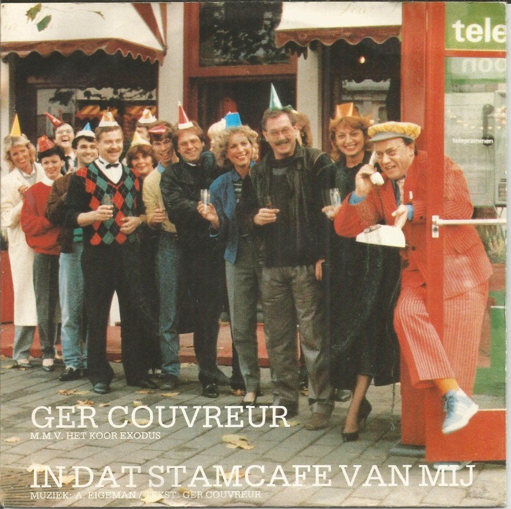 Ger Couvreur – In Dat Stamcafe Van Mij (1984), Fotohoes, 7 inch, Ophalen of Verzenden, Zo goed als nieuw