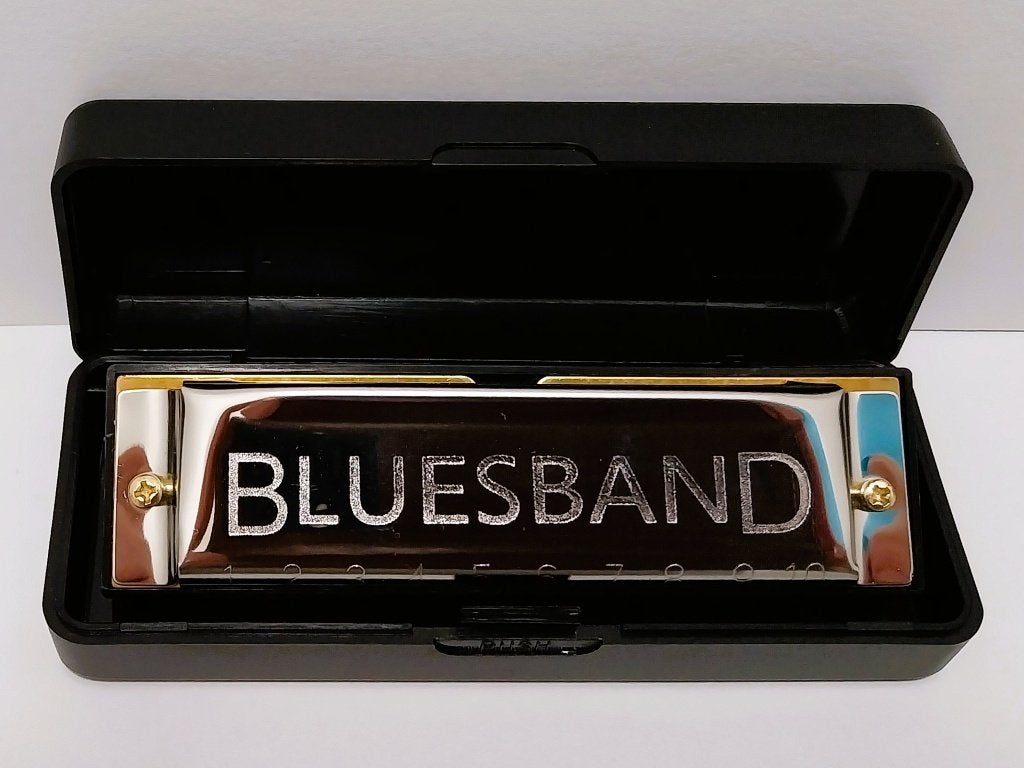 Hohner Bluesband mondharmonica - Harmonica Hohner Blues Band, Ophalen of Verzenden, Zo goed als nieuw, Met koffer of doosje, A-mondharmonica
