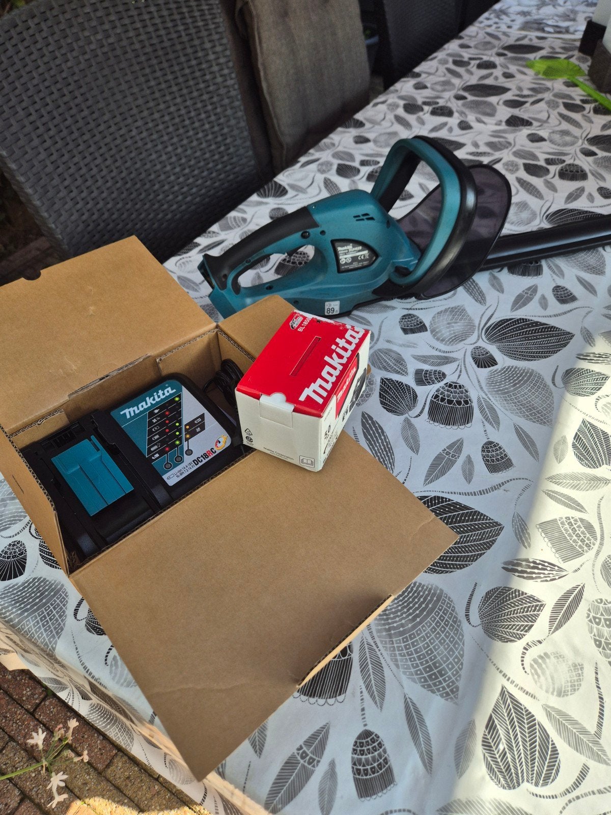 makita set DUH523z heggeschaar 18v, Tuin en Terras, Heggenscharen, Ophalen, Accu