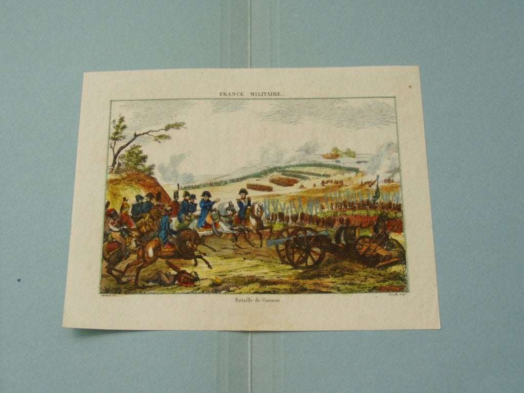 Gravure France Militaire Bataille de Craonne/Le Champ de Mai, 1800 - 1899, 17 cm, Militair, 22 cm