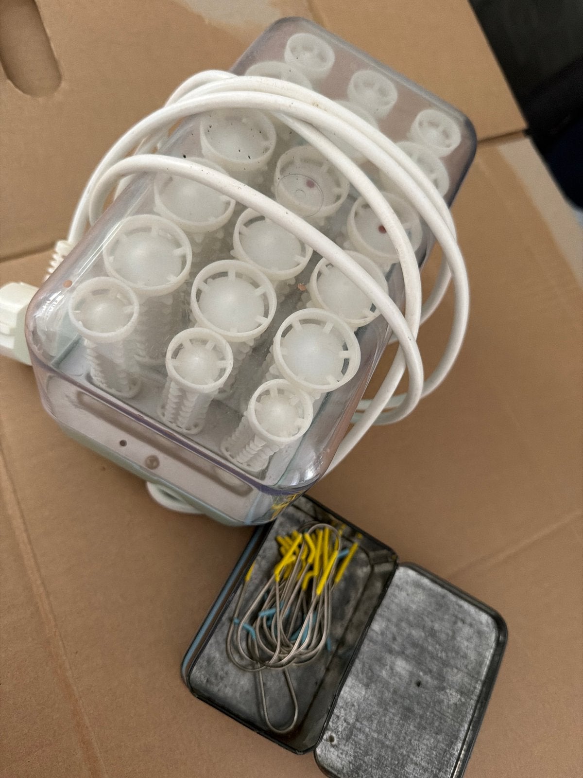 Elektrische krulset met diverse maten krulspelden, Ophalen, Gebruikt, Krultang of Stijltang