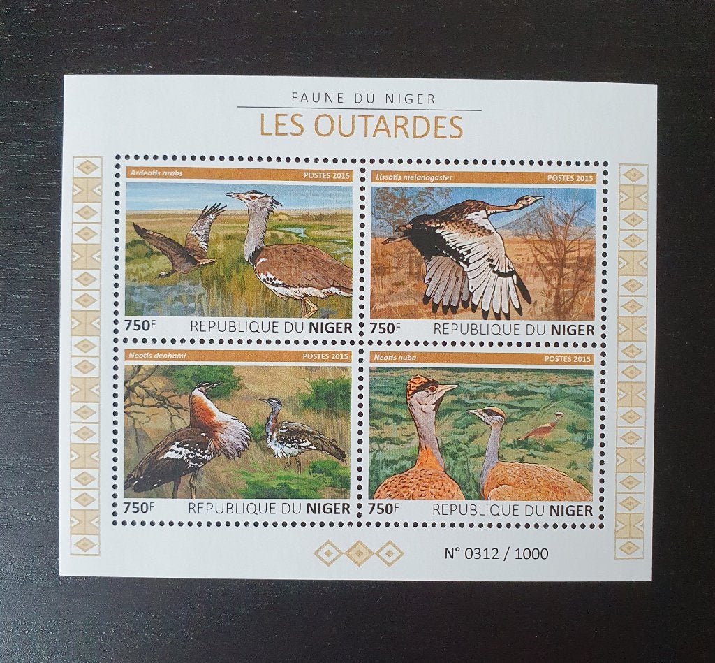 Niger 2015 Vogels Michel 3775-3778 postfris, Postzegels en Munten, Verzenden, Postfris, Dier of Natuur