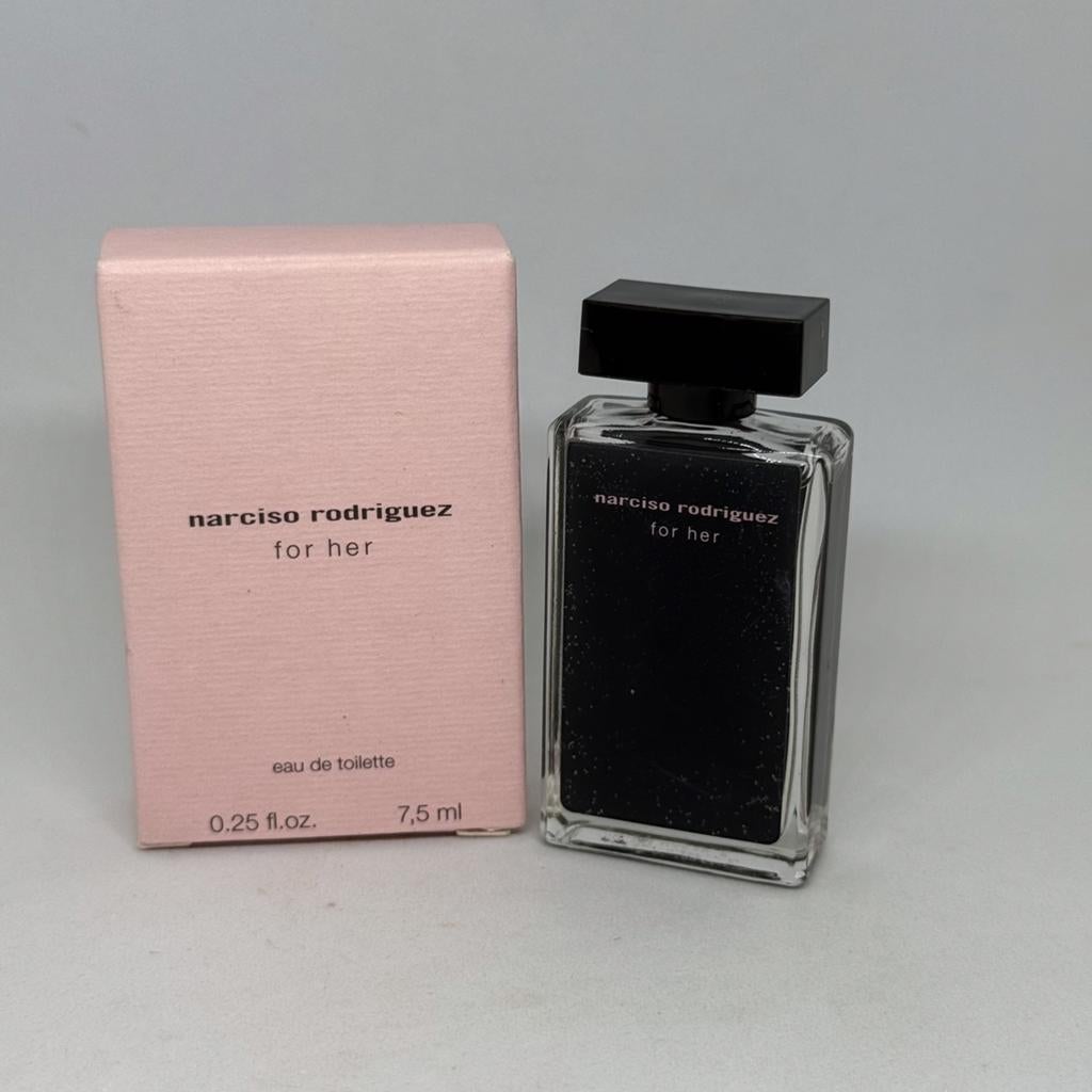Parfumminiatuur For her Narciso Rodriguez 7,5 ml edt, Verzamelen, Parfumverzamelingen, Verzenden, Nieuw, Miniatuur, Gevuld
