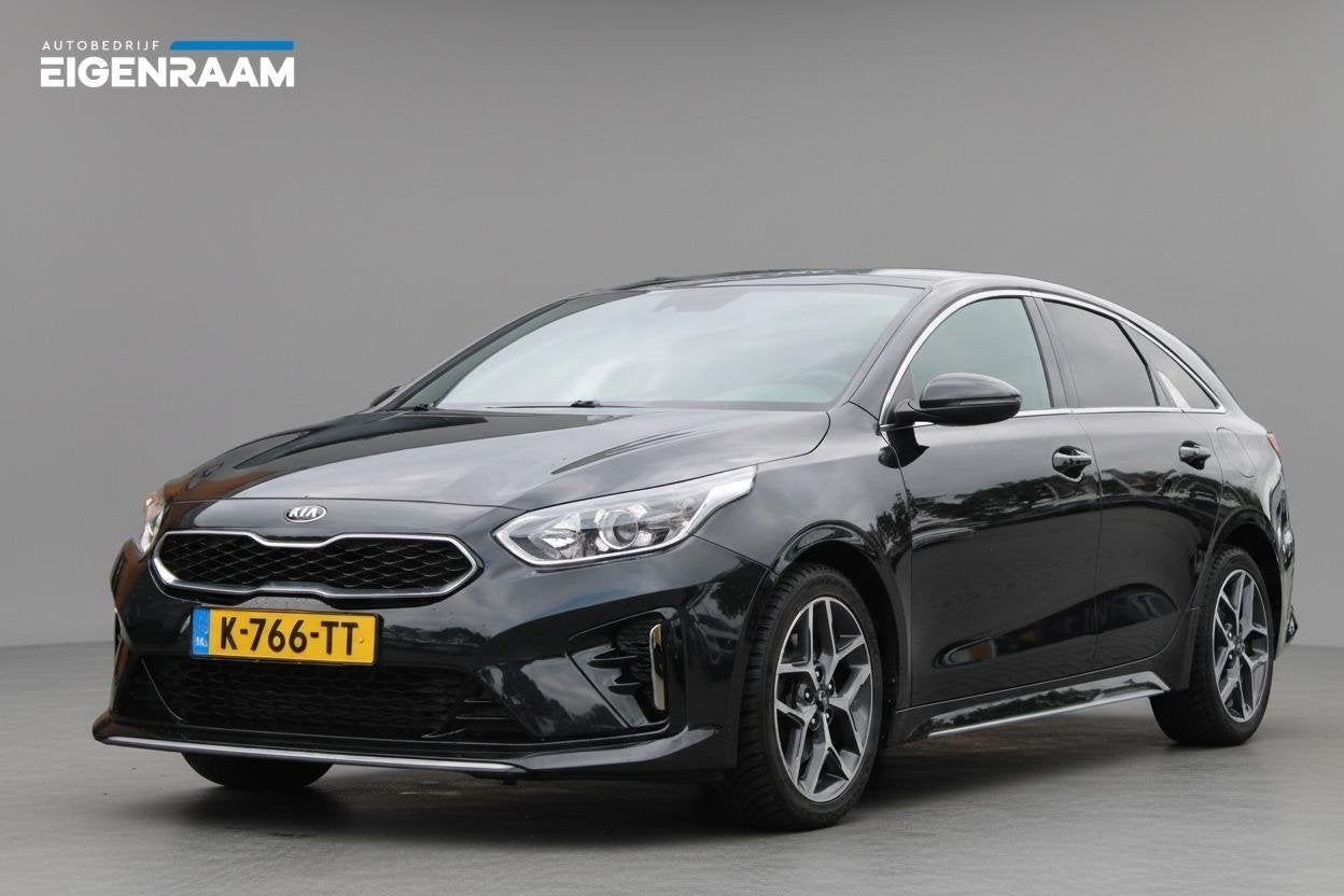 Kia ProCeed 1.5T-GDi MHEV 160PK GT-Line | Panoramadak, Auto's, Gebruikt, Euro 6, 4 cilinders, Zwart