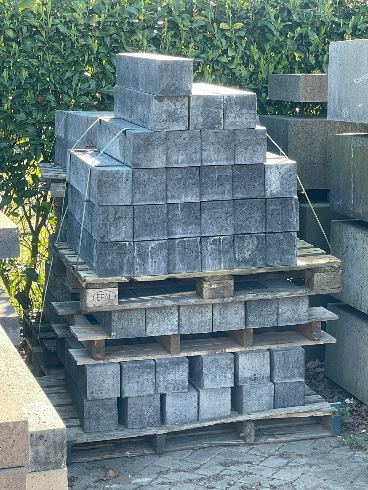 Oud Hollandse stapelblokken 75x75x15 cm RESTPARTIJ, Ophalen, Nieuw, Beton, Terrastegels