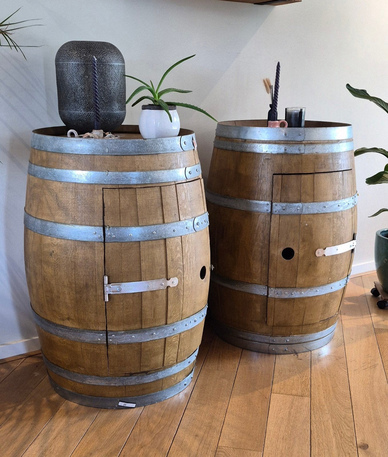 Wijnvat Kastje - Uniek en Handgemaakt, Ophalen, Gebruikt, Bruin, Vintage