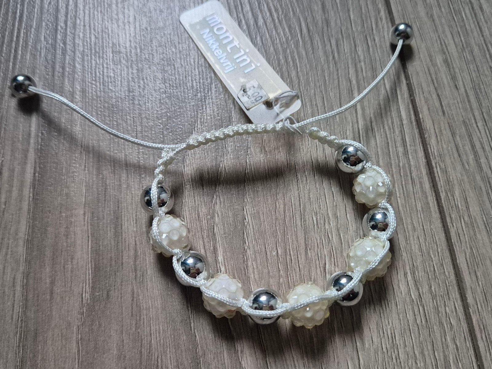 Wit kralen armbandje, Ophalen of Verzenden, Nieuw, Wit, Met bedels of kralen