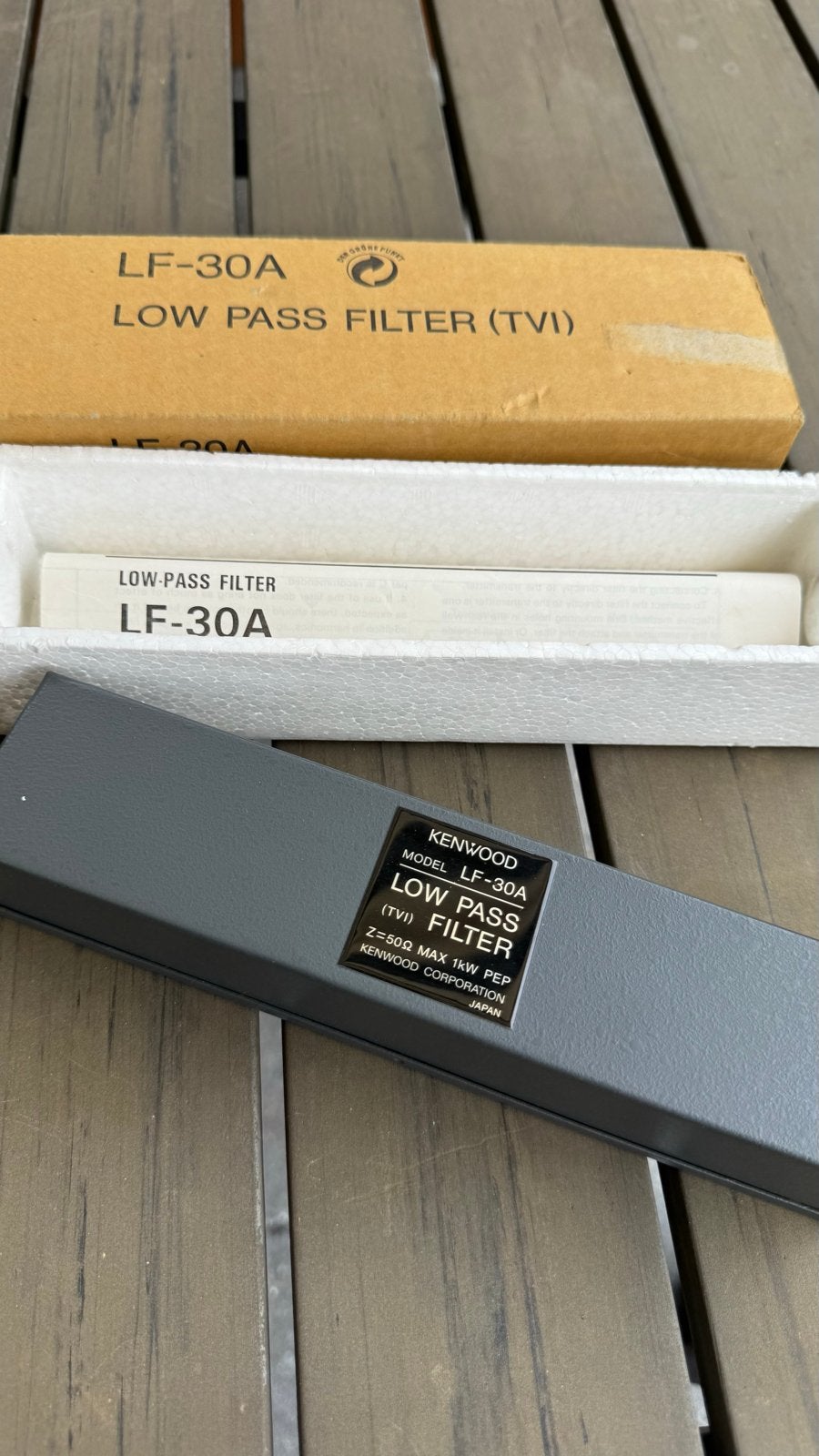 Kenwood LF-30A Low Pass Filter (TVI) - Nieuw in doos, Ophalen, Zo goed als nieuw, Video