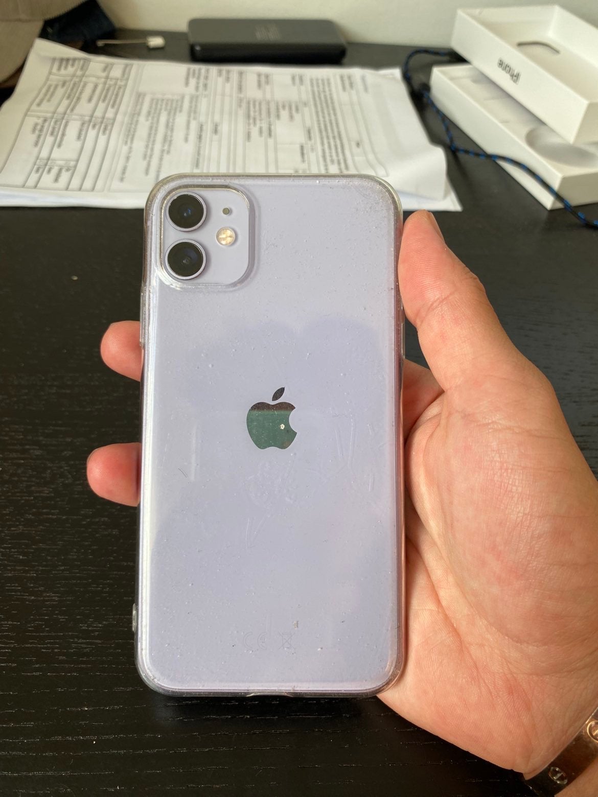 Iphone 11 128gb, Telecommunicatie, Mobiele telefoons | Hoesjes en Frontjes | Apple iPhone, IPhone 11, Paars, Ophalen of Verzenden
