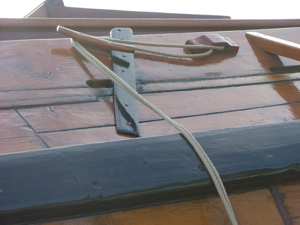 Plattbodemschip Wieringer Aak uit 1914, Ophalen, 70 cm, Gebruikt, Trailer