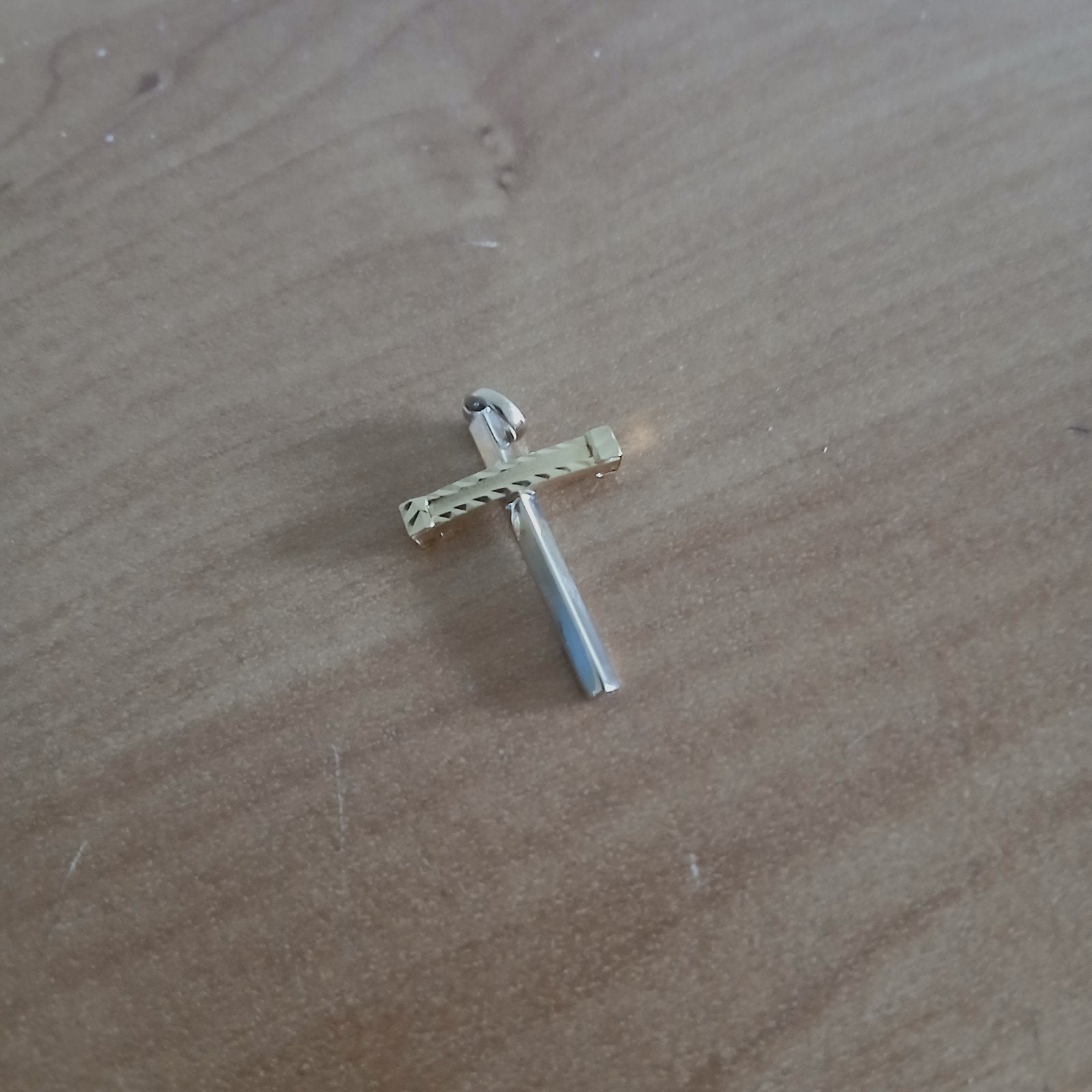 18krt 18k 18kt goud kruisje  , gouden kruis  kruisje hanger, Sieraden, Tassen en Uiterlijk, Kettinghangers, Ophalen of Verzenden