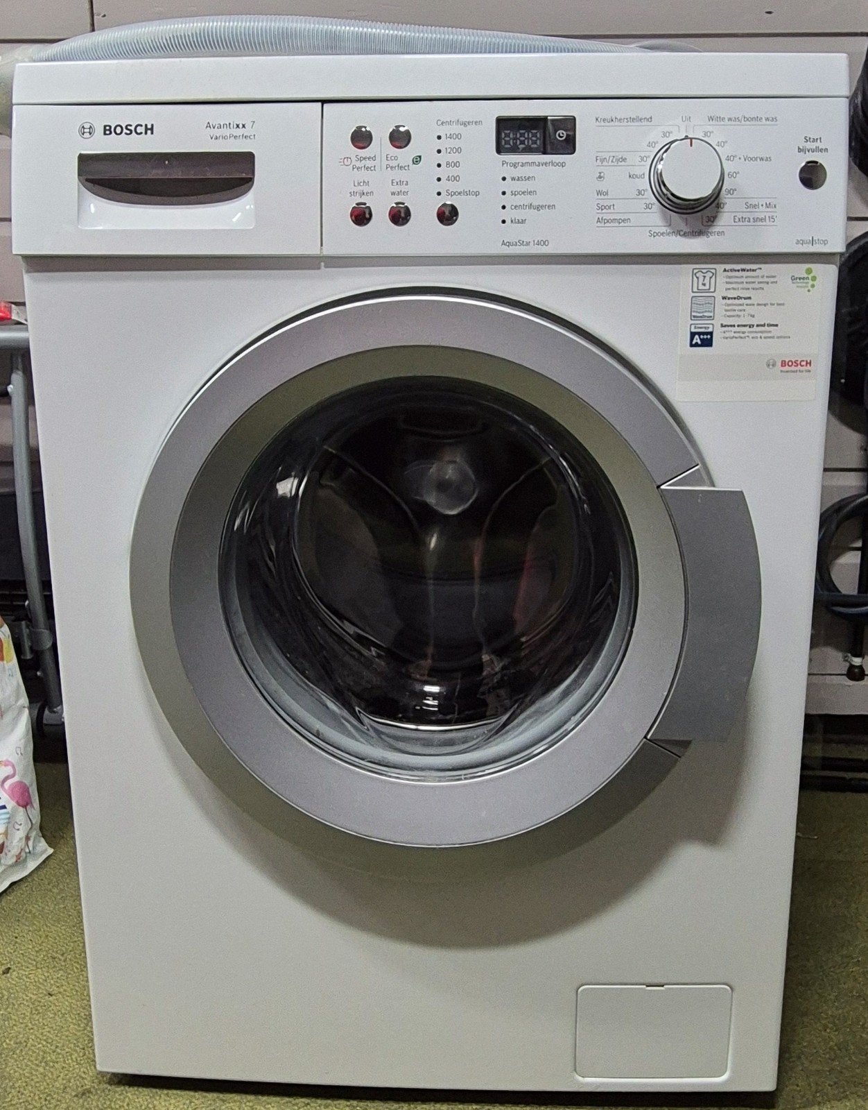 Bosch wasmachine 7KG, Witgoed en Apparatuur, Ophalen, Gebruikt, Energieklasse A of zuiniger, Voorlader