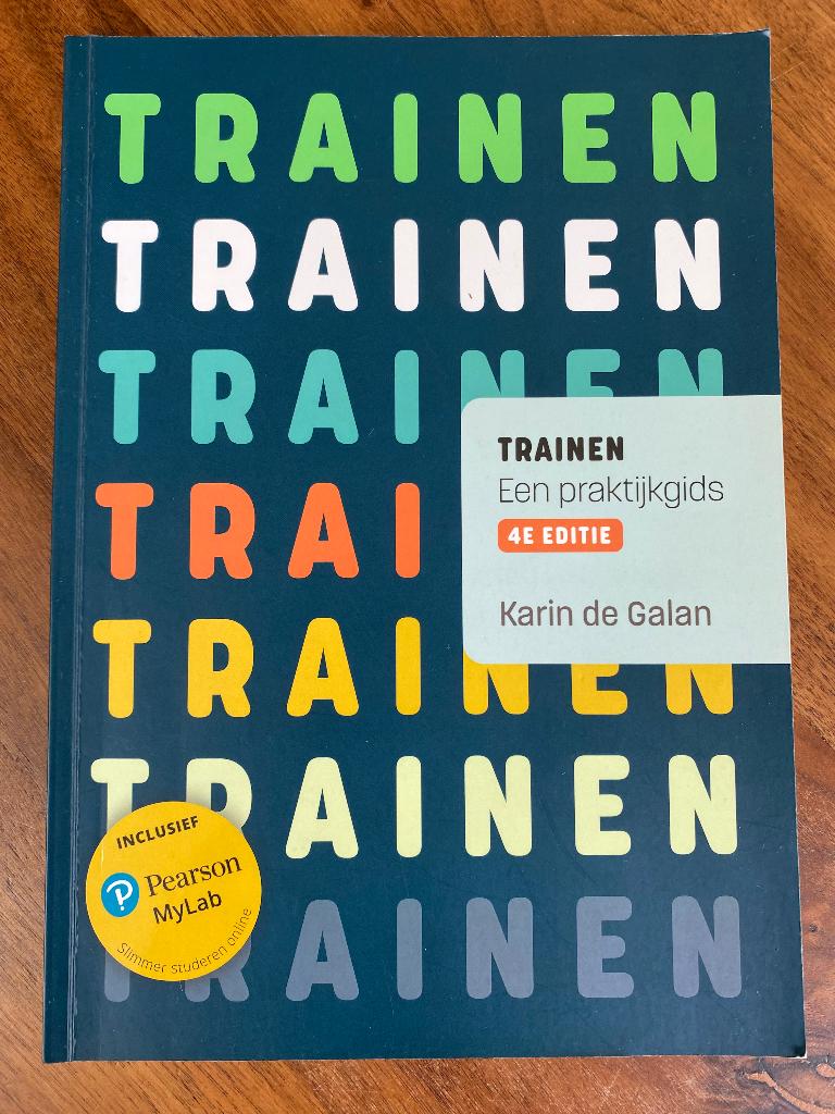 Trainen  Een praktijkgids, Boeken, Zo goed als nieuw, Alpha, Karin de Galan, HBO