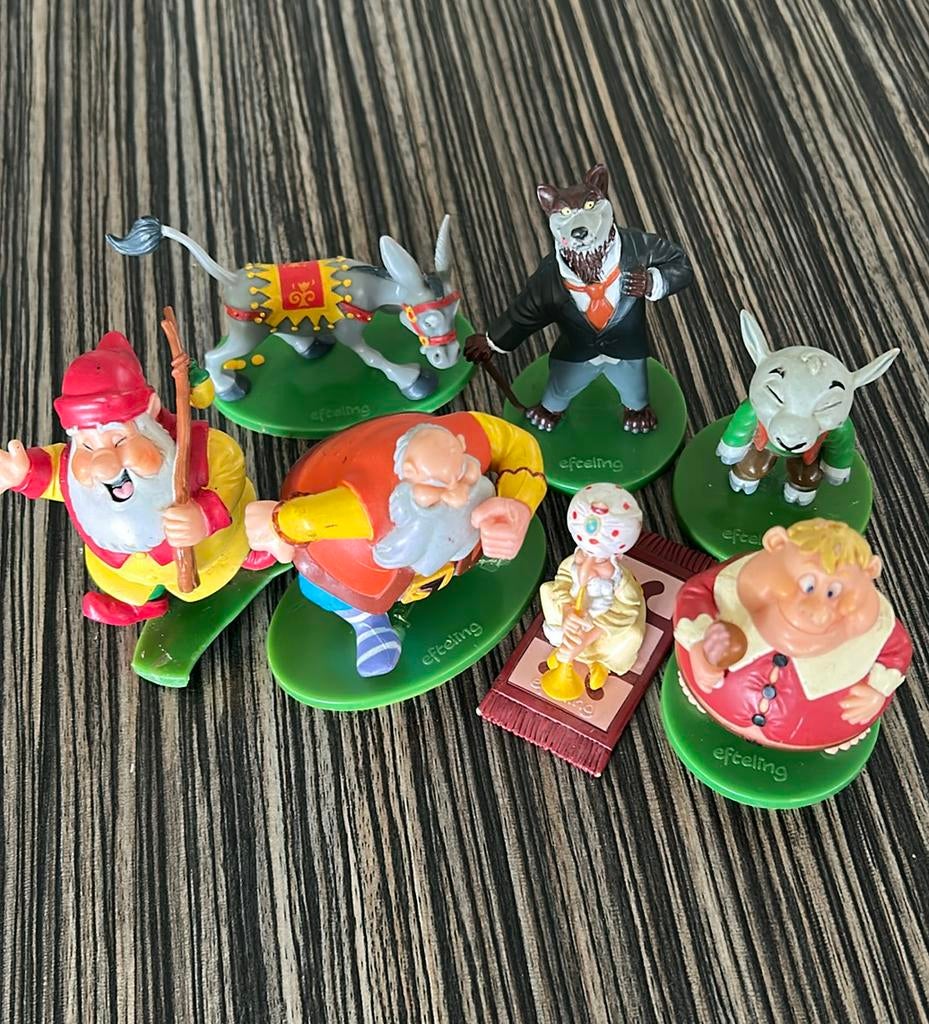 7 Efteling figuren, Ophalen of Verzenden, Gebruikt, Beeldje of Poppetje