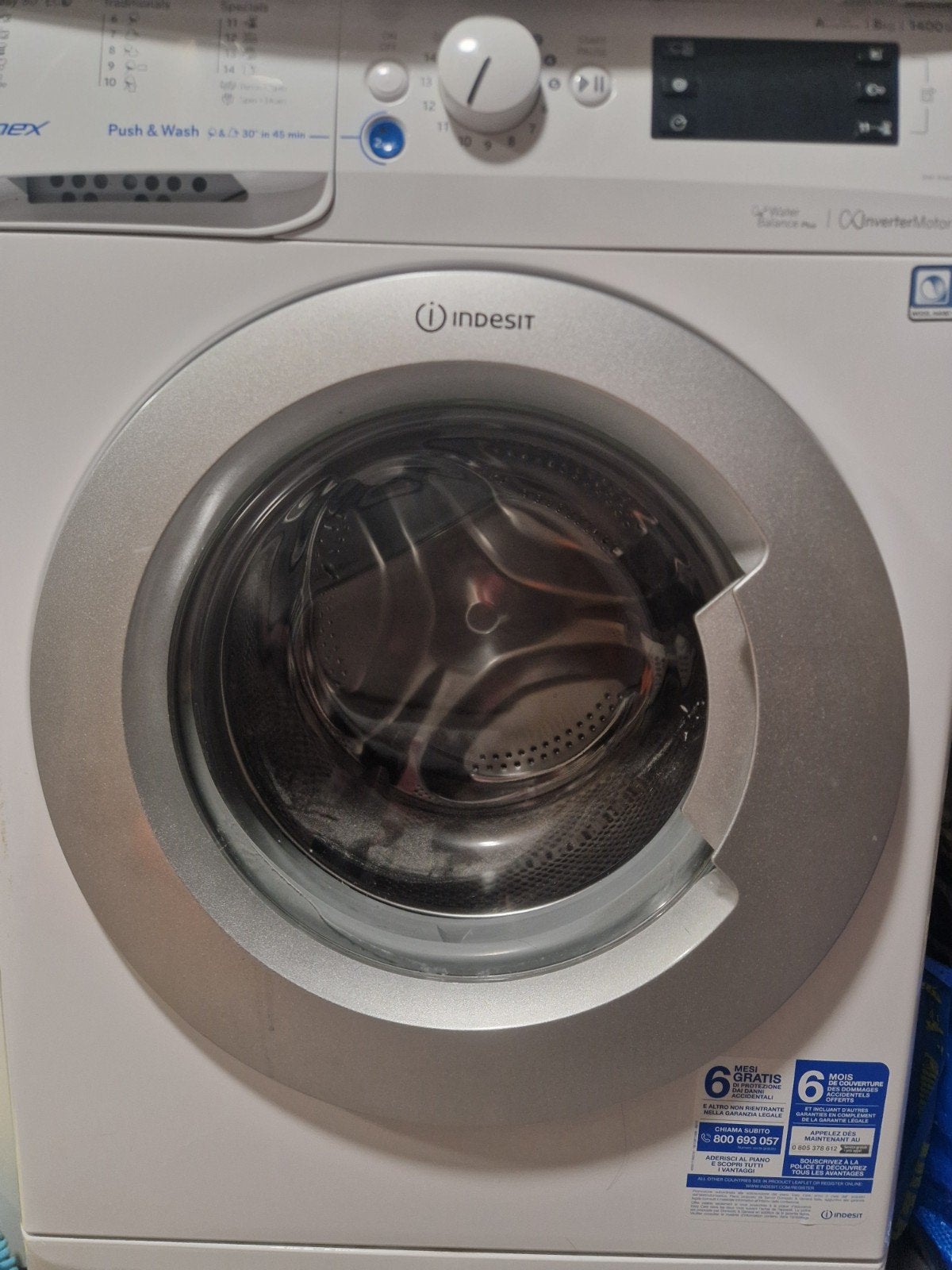 Indesit Innex Wasmachine 8kg 1400 toeren, Ophalen, 1200 tot 1600 toeren, Gebruikt, 8 tot 10 kg