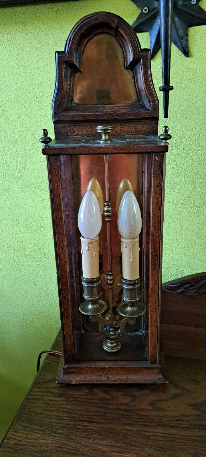 mooie lamp / kandelaar, Ophalen, Koper of Brons