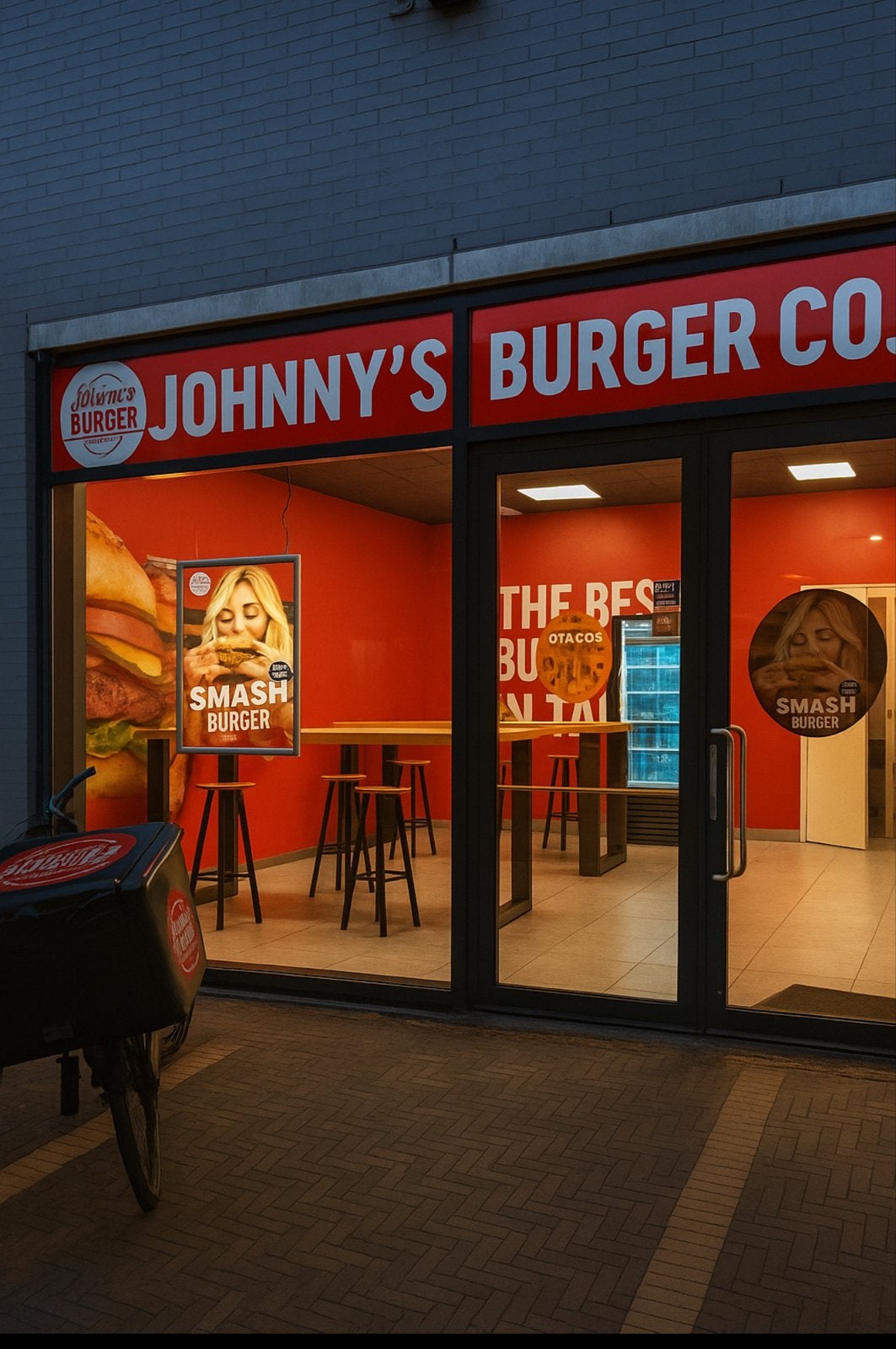 Johnny's Burger Spijkenisse ter overname, Zakelijke goederen