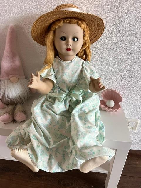Antieke Pop, Verzamelen, Poppen, Ophalen of Verzenden, Gebruikt, Pop