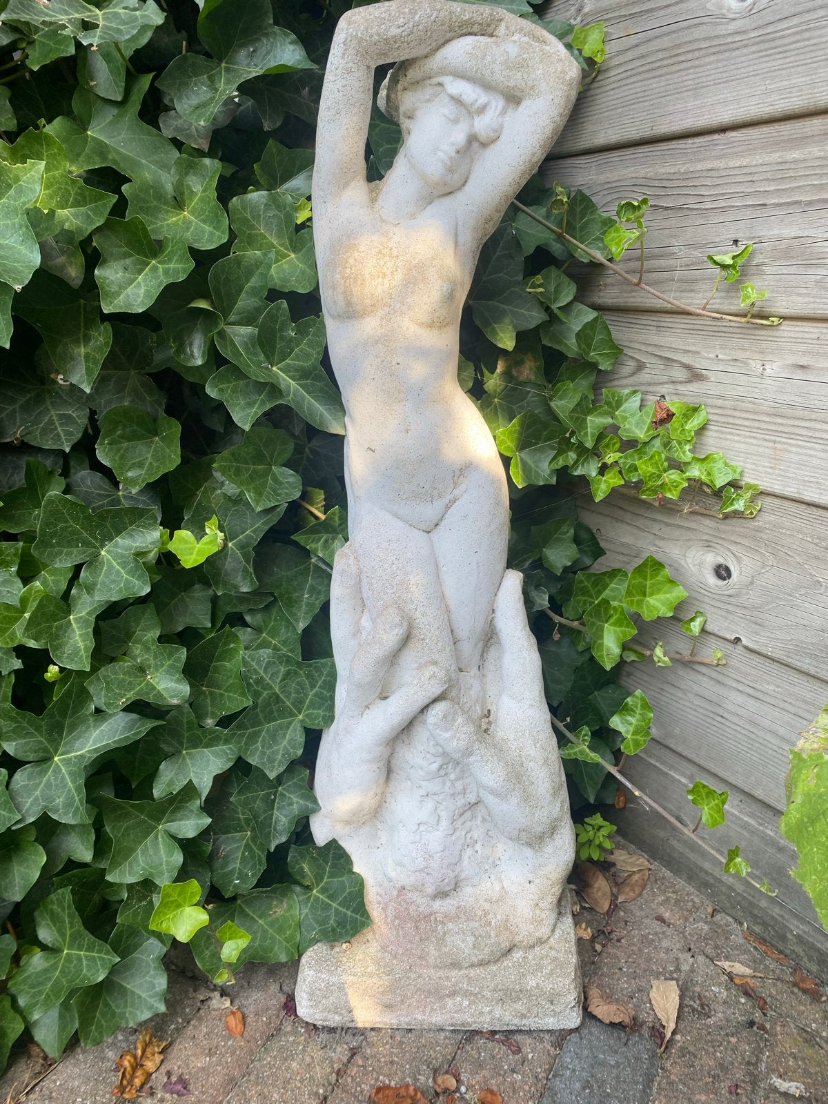Diverse tuinbeelden: Beton/Steen, Tuin en Terras, Ophalen, Gebruikt, Beton, Mensenbeeld