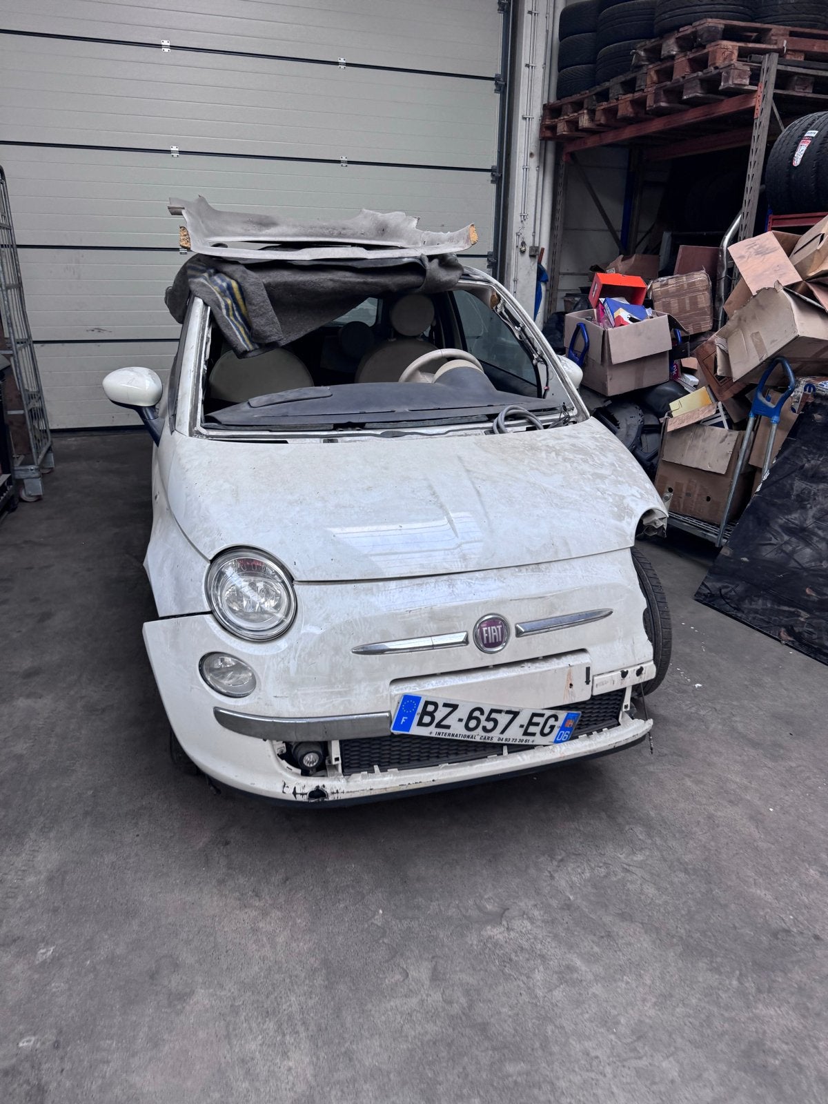 Fiat 500 schade, Bedrijf, Te koop