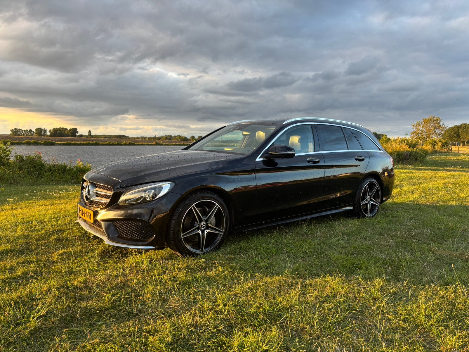 Mercedes-Benz C-Klasse C200 230pk 9G-TRONIC 2018 Zwart, Auto's, Achterwielaandrijving, 1800 kg, 4 cilinders, Zwart