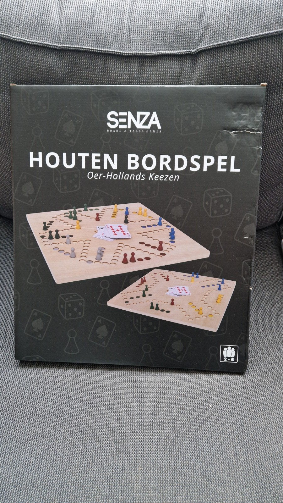 Senza Houten Bordspel Oer-Hollands Keezen - Nieuw, Ophalen of Verzenden, Nieuw