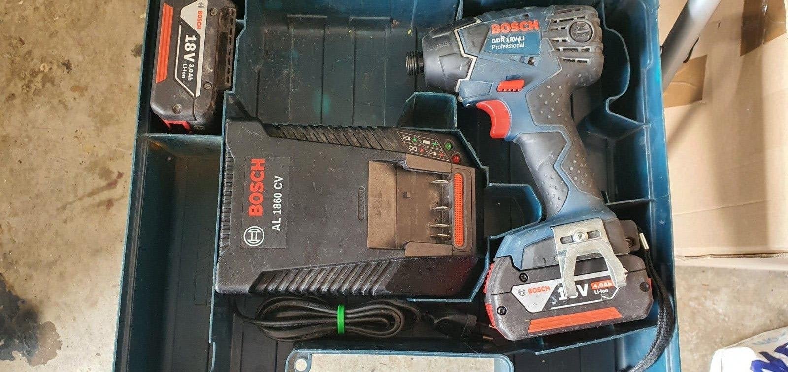 Bosch GDR 18V-LI Slagschroevendraaier  3.0Ah, Doe-het-zelf en Verbouw, Ophalen of Verzenden, Gebruikt, Boor- en Schroefmachine