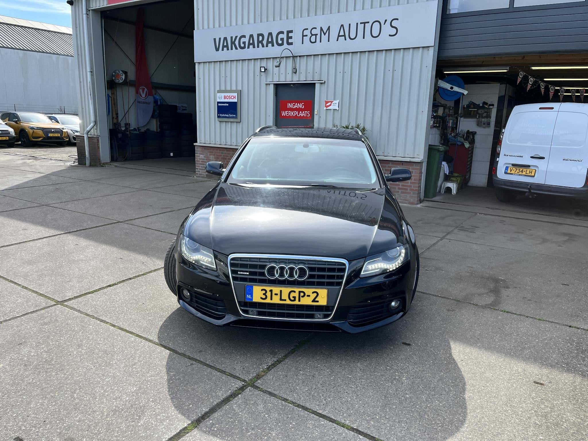 Audi A4 Avant 2.0 TFSI quattro Pro Line Clima, cruise, camer, Stof, Gebruikt, Zwart, 4 cilinders