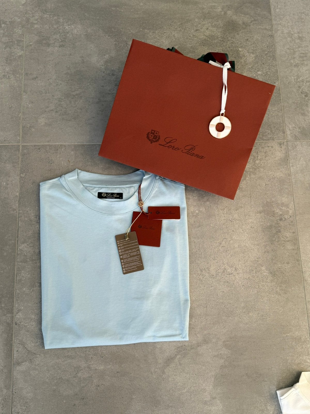 Loro Piana Ray T-Shirt, Ophalen of Verzenden, Nieuw, Overige maten, Blauw