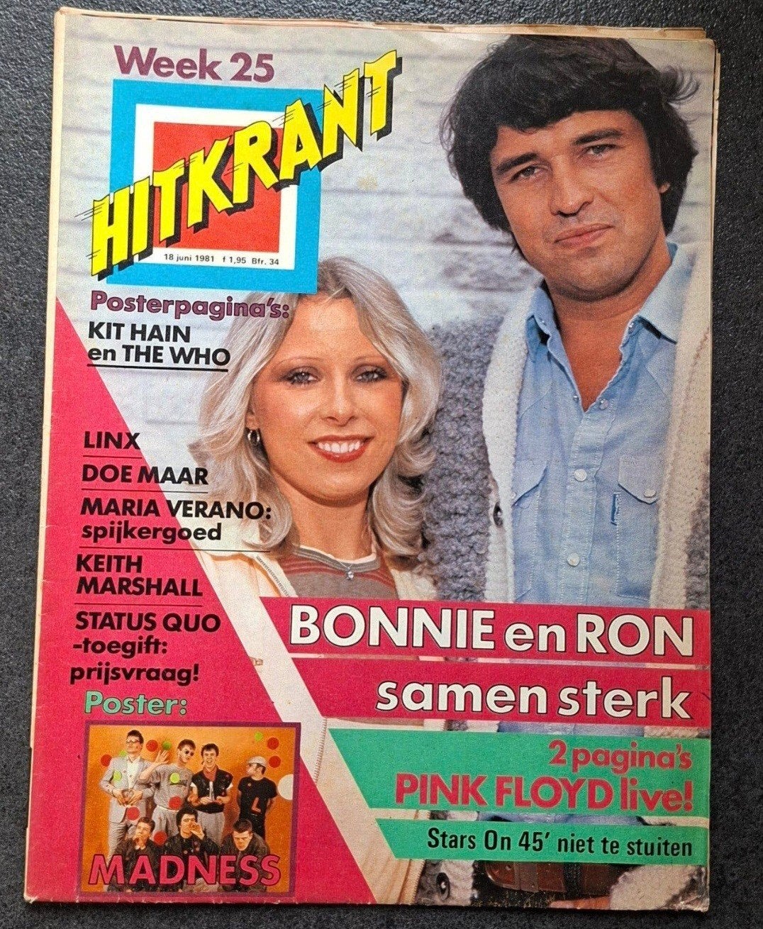 Hitkrant nr 25 ( Weekblad) 18 Juni 1981 Compleet ., Ophalen of Verzenden, 1980 tot heden, Tijdschrift