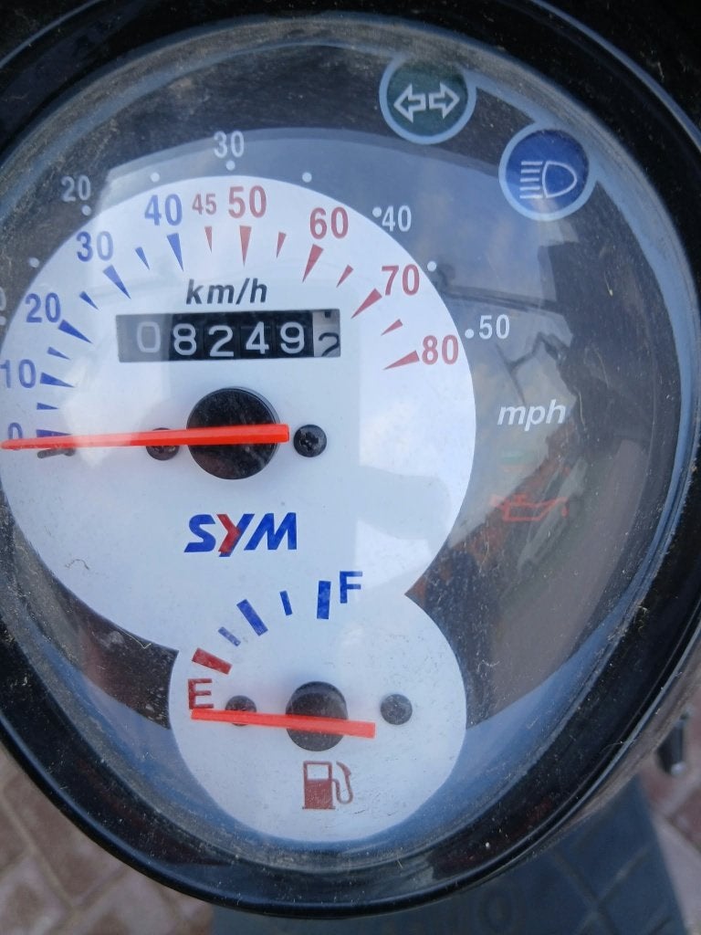 Sym Mio scooter, zwart, inclusief windscherm, Ophalen, Gebruikt, SYM, Benzine