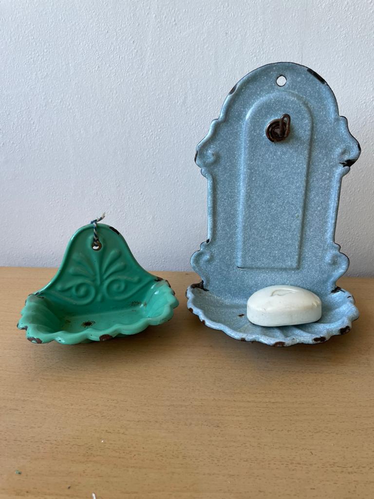 Emaille zeepbakjes, Antiek en Kunst, Ophalen of Verzenden
