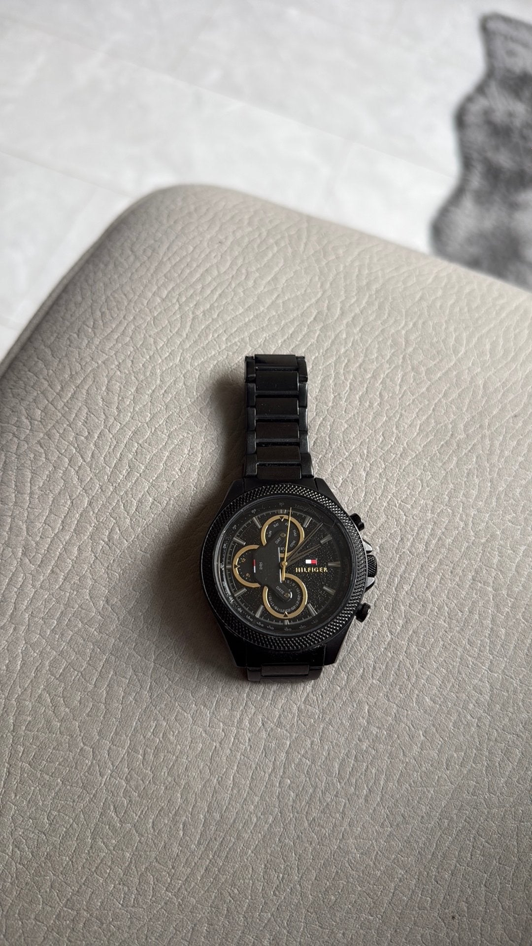 Tommy hilfiger heren horloge twv 200 euro, Ophalen, Staal, Overige merken, 1960 of later
