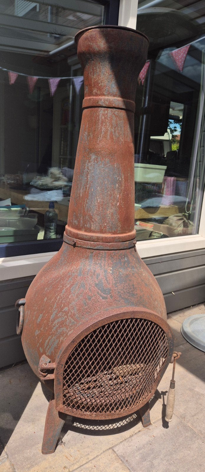 Terrashaard / tuinhaard, Tuin en Terras, Ophalen, Gebruikt