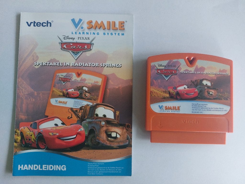 CARS SPECTAKEL IN RADIATOR SPINGS - VTECH / VSMILE LEARNING, Kinderen en Baby's, Speelgoed | Vtech, Verzenden, Gebruikt